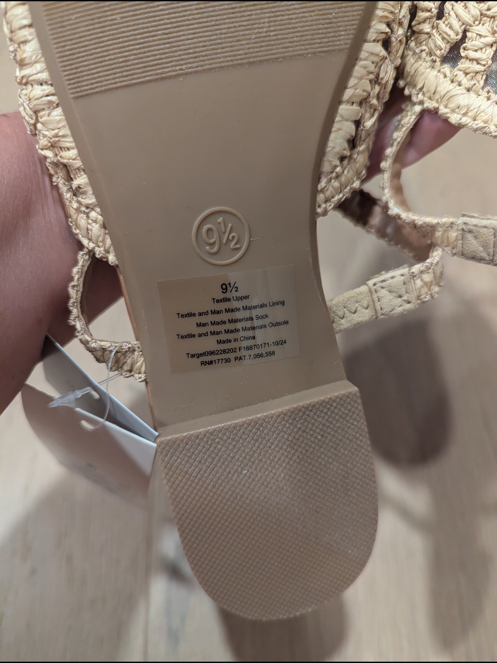 a new day Natural Woven Pointed-Toe Mule with Strap - Picture 7 of 10
